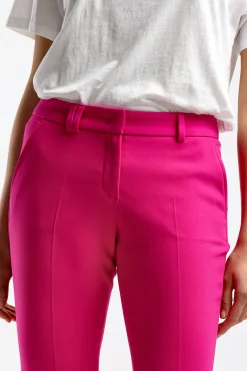 Femme Seductive Pantalon Caro Doppio En Rose Oeillet