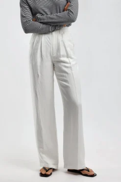 Femme Anine Bing Pantalon Carrie En Blanc