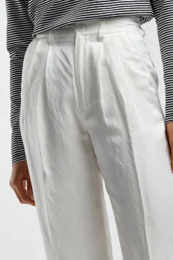 Femme Anine Bing Pantalon Carrie En Blanc