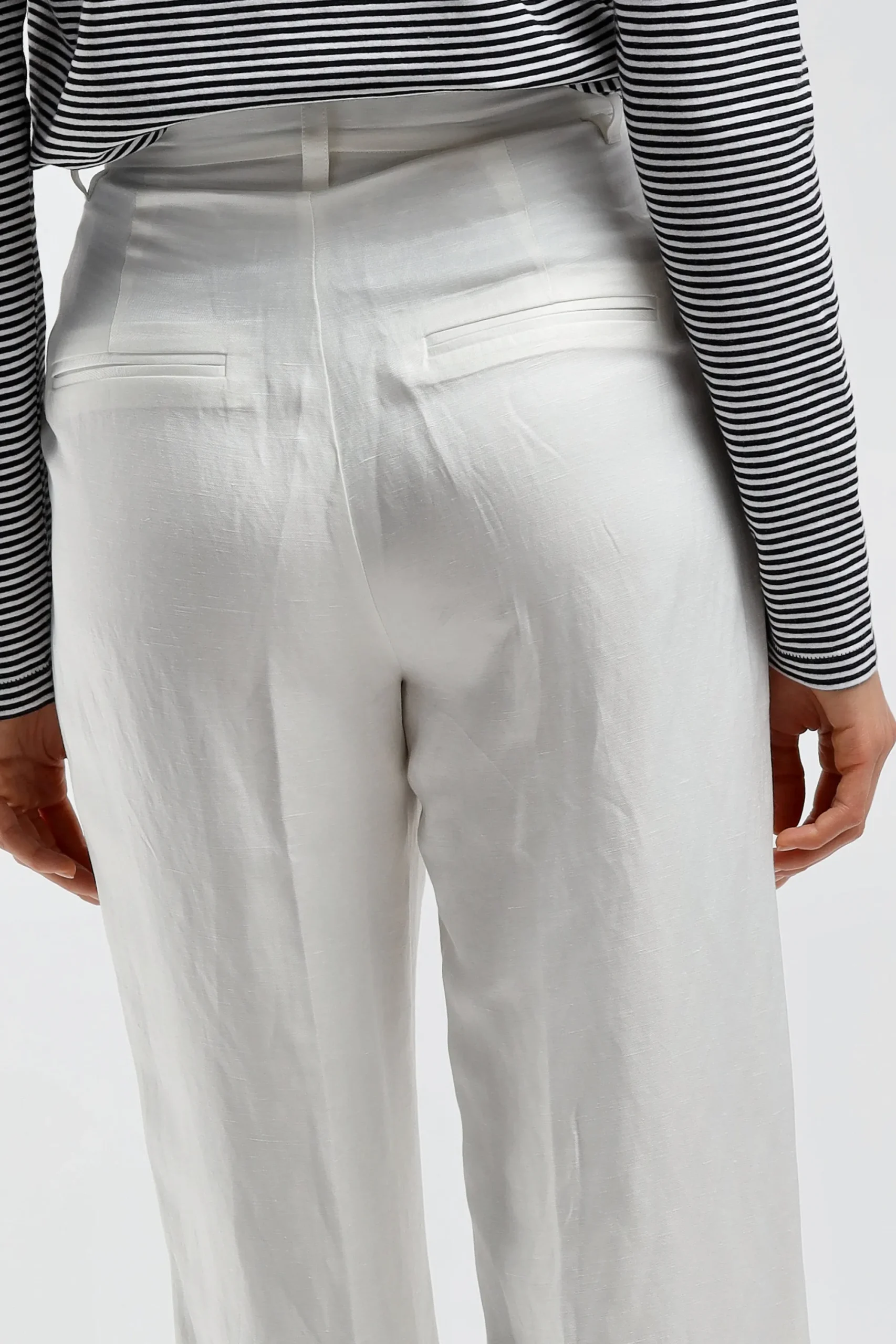 Femme Anine Bing Pantalon Carrie En Blanc