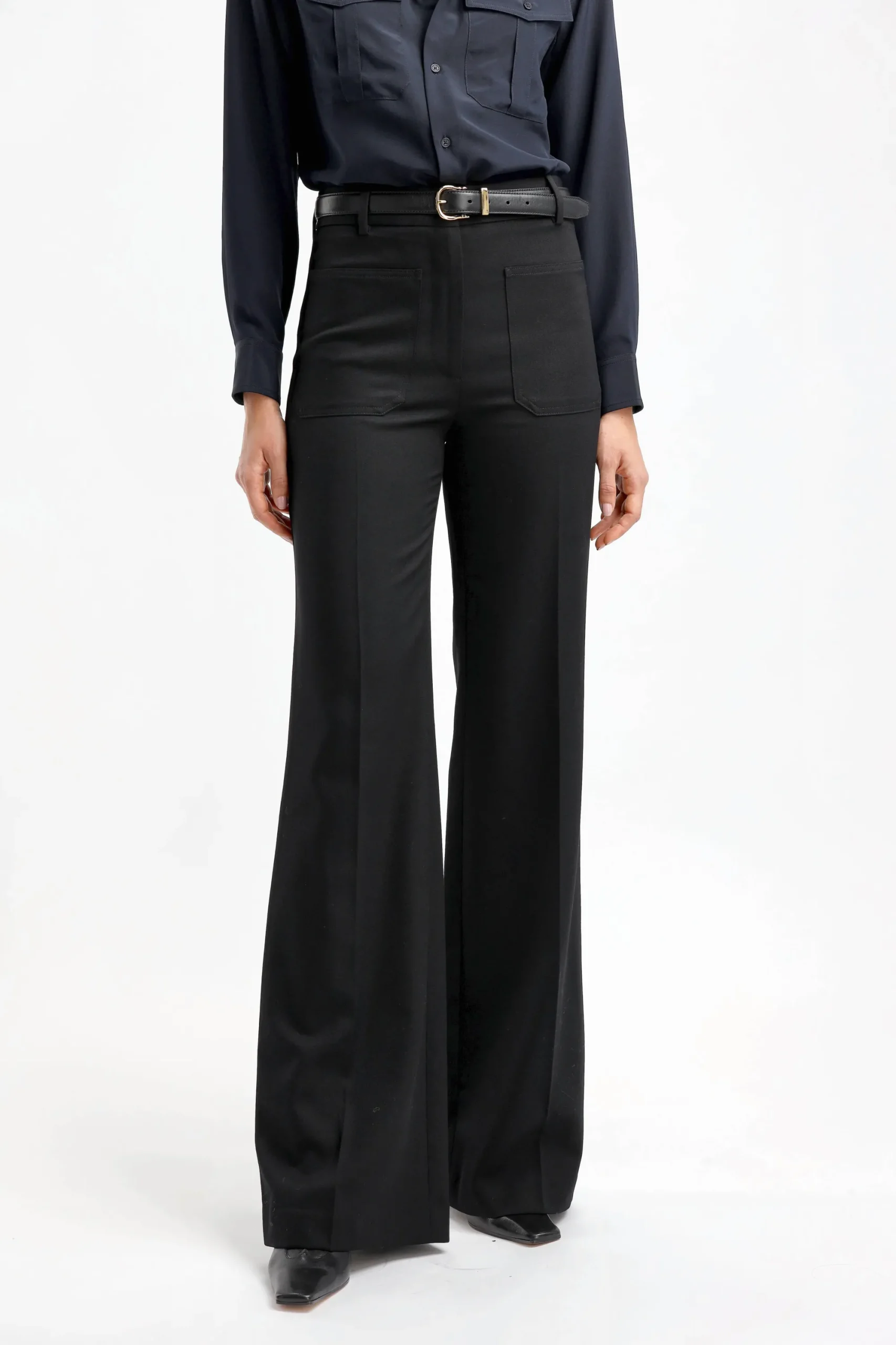 Femme Nili Lotan Pantalon Christophe En Noir