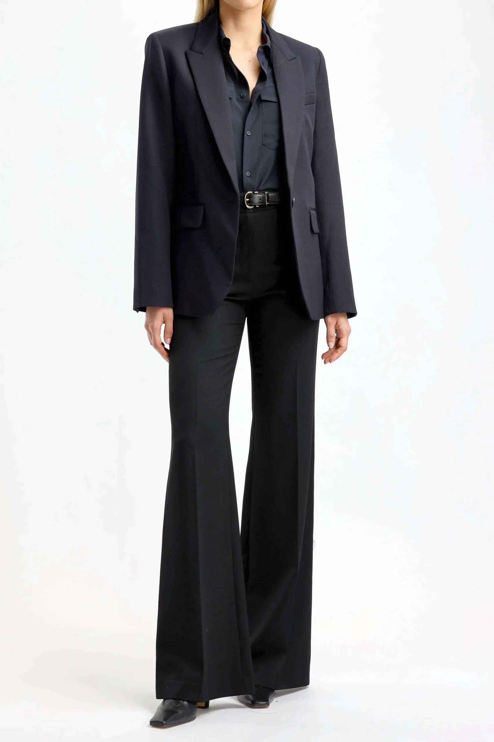 Femme Nili Lotan Pantalon Christophe En Noir