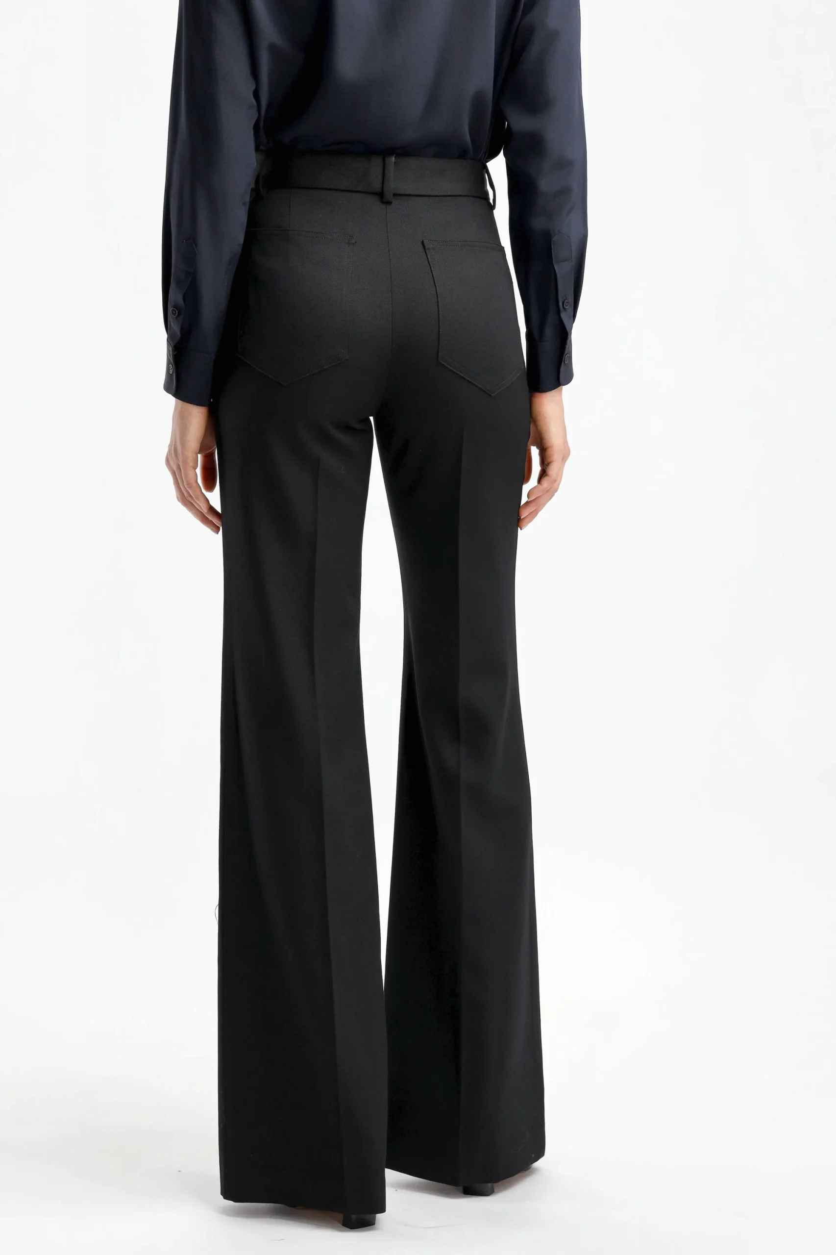 Femme Nili Lotan Pantalon Christophe En Noir