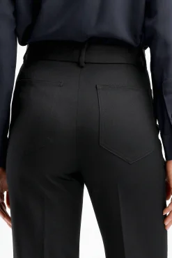 Femme Nili Lotan Pantalon Christophe En Noir