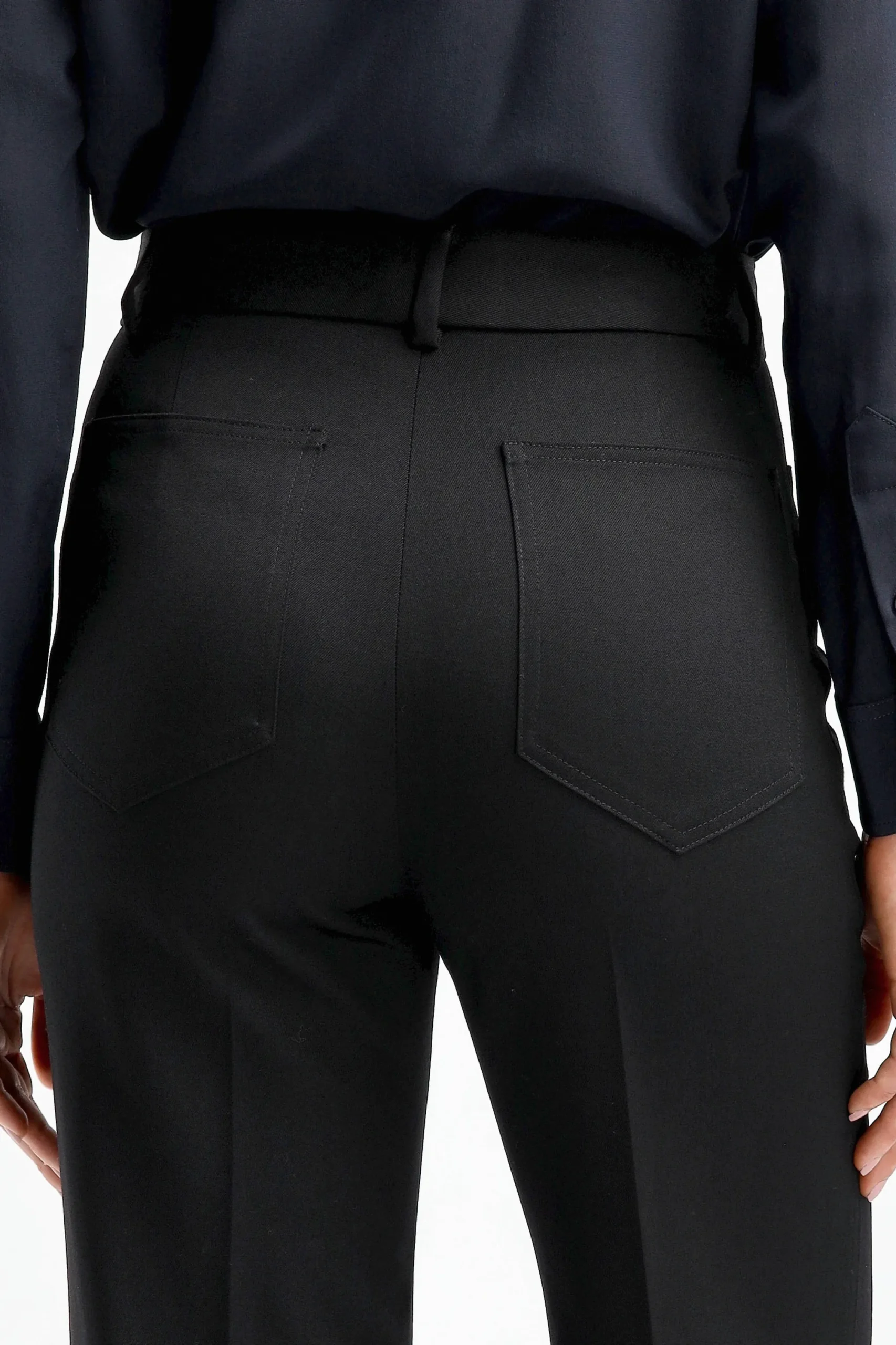 Femme Nili Lotan Pantalon Christophe En Noir