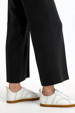 Femme Toteme Pantalon Clean Wide En Noir