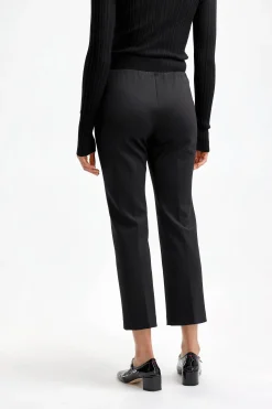 Femme Agnona Pantalon Comfort Jersey Noir