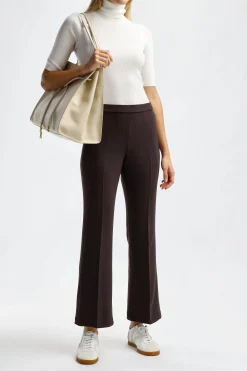 Femme Theory Pantalon Demitria Crop In Mink