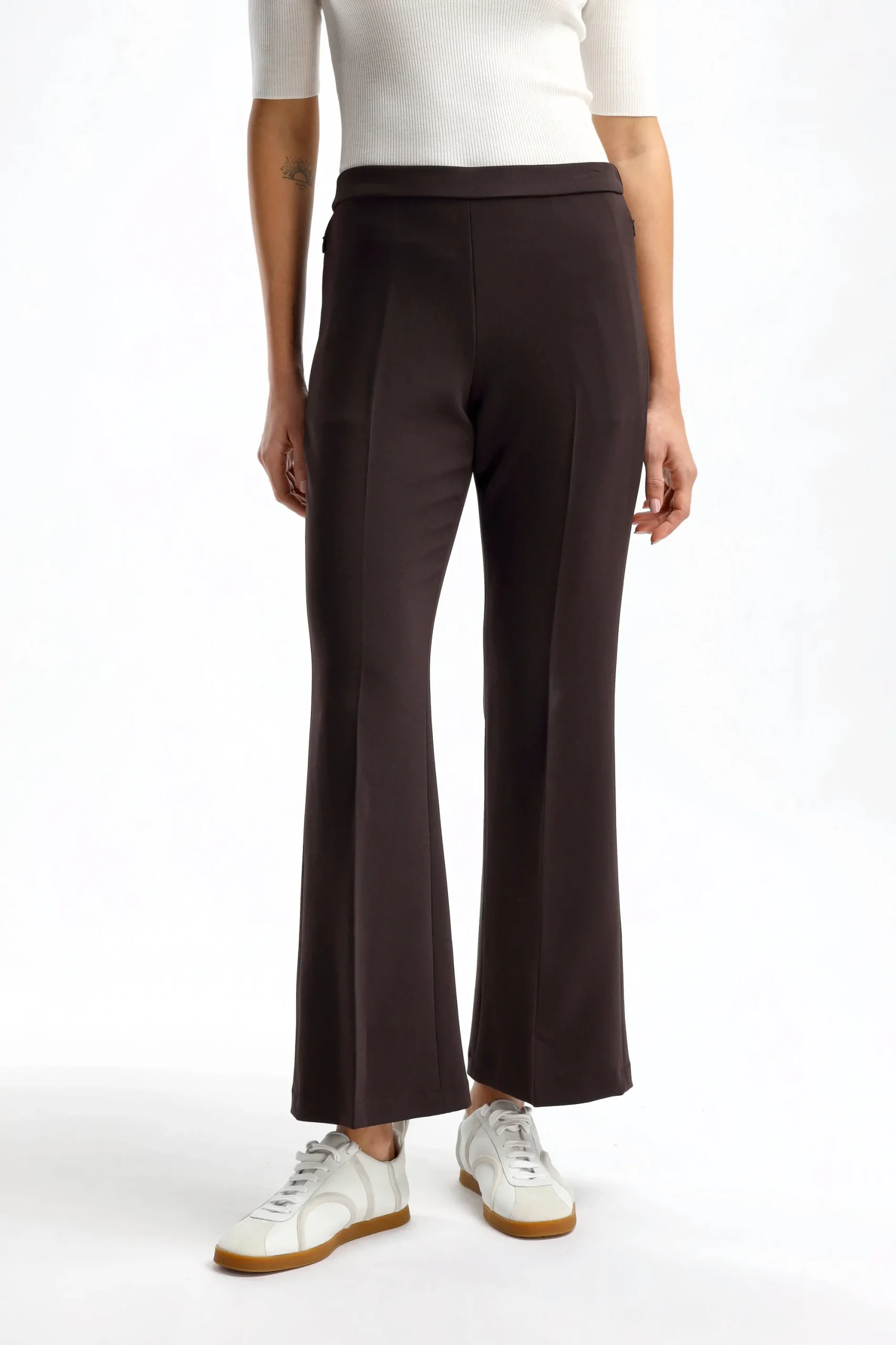 Femme Theory Pantalon Demitria Crop In Mink