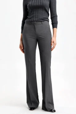 Femme Theory Pantalon Demitria Mid En Charcoal