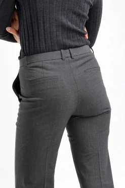 Femme Theory Pantalon Demitria Mid En Charcoal
