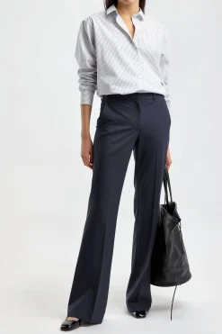 Femme Theory Pantalon Demitria Mid En Nocturne Navy