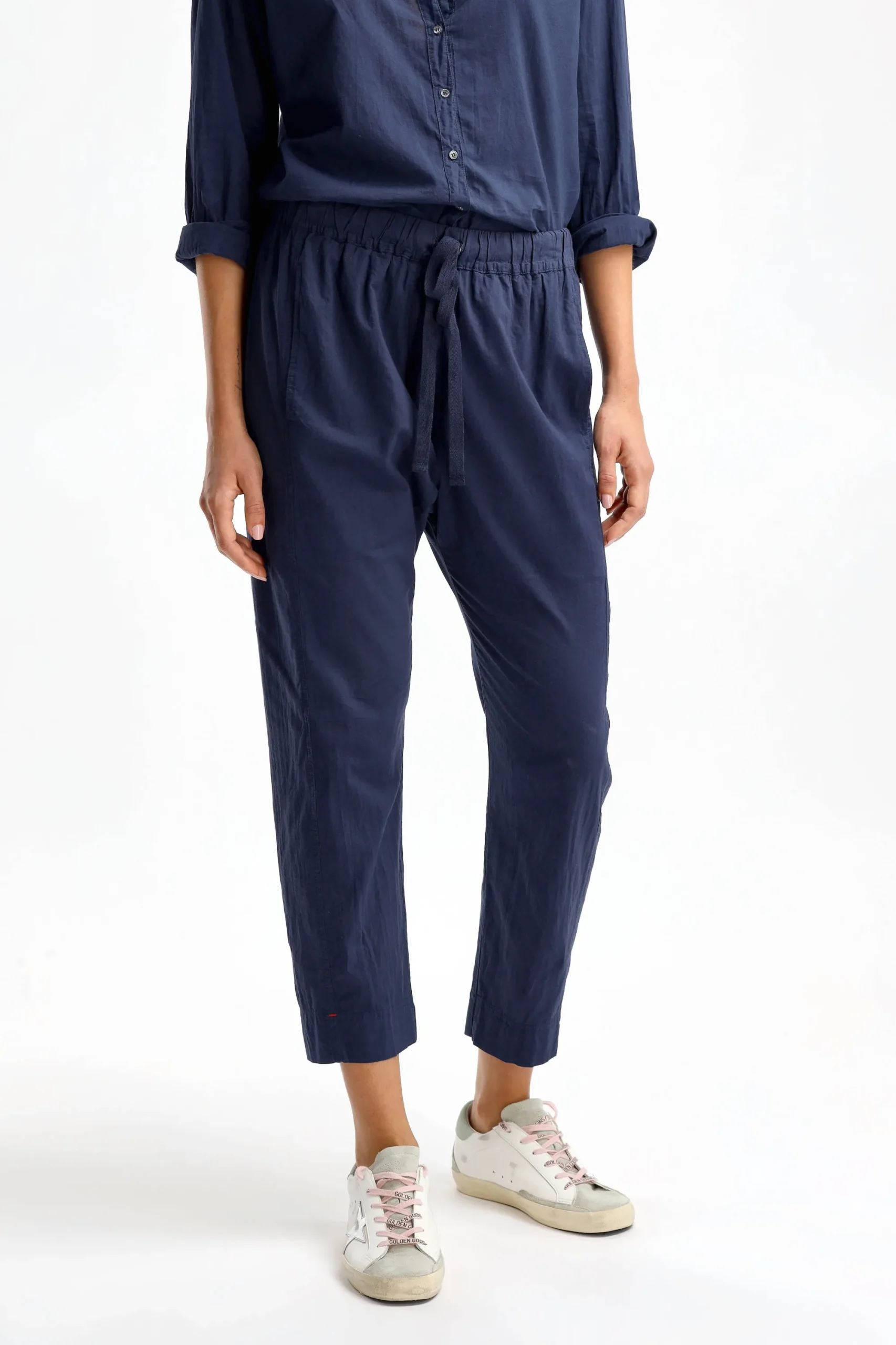 Femme Xirena Pantalon Draper En Bleu Marine