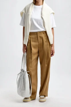 Femme Vince Pantalon Drop Waist En Ambre