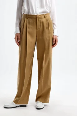 Femme Vince Pantalon Drop Waist En Ambre