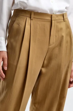 Femme Vince Pantalon Drop Waist En Ambre