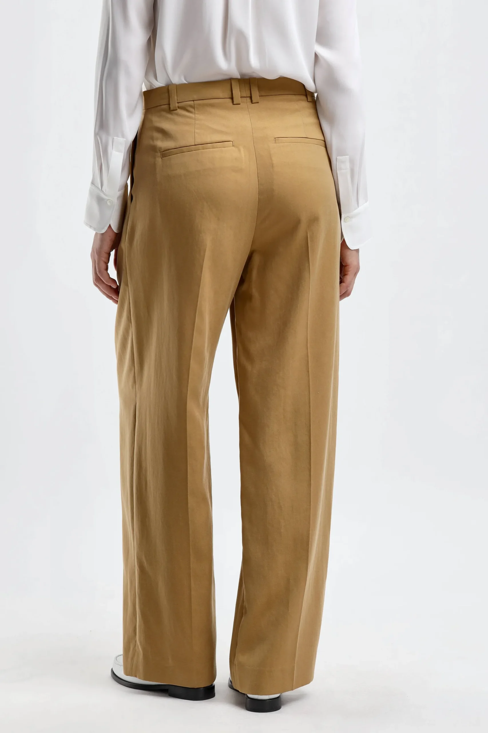 Femme Vince Pantalon Drop Waist En Ambre