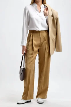 Femme Vince Pantalon Drop Waist En Ambre