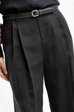 Femme Vince Pantalon Drop Waist Noir