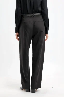 Femme Vince Pantalon Drop Waist Noir