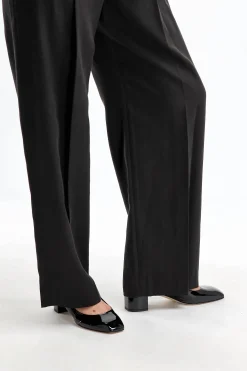Femme Vince Pantalon Drop Waist Noir