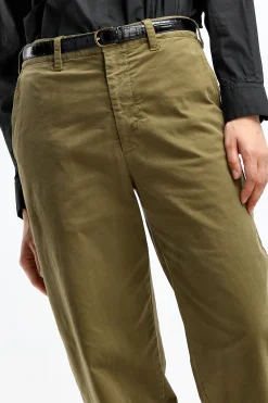 Femme Nili Lotan Pantalon Eliot Boy En Olive