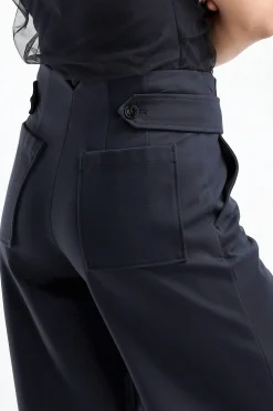 Femme Dorothee Schumacher Pantalon Emotional Essence I En Dark Navy