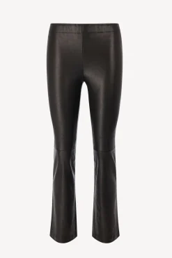 Femme Stouls Pantalon En Cuir Jp Twenty En Mazout Noir