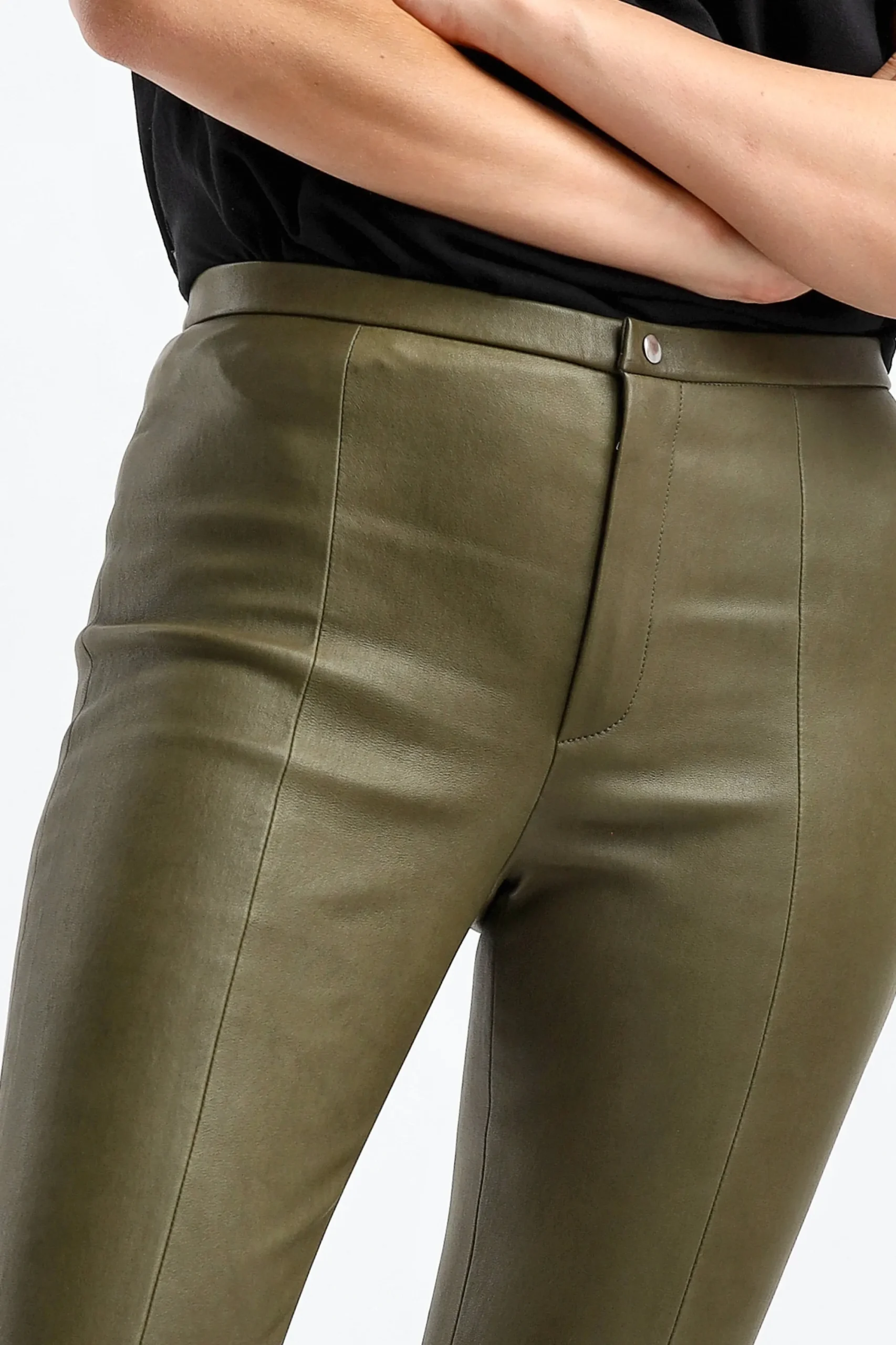 Femme Stouls Pantalon En Cuir Kam A Muse