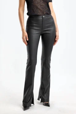 Femme Stouls Pantalon En Cuir Kam En Noir