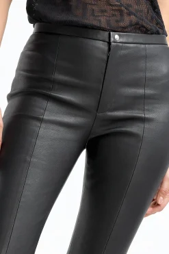 Femme Stouls Pantalon En Cuir Kam En Noir