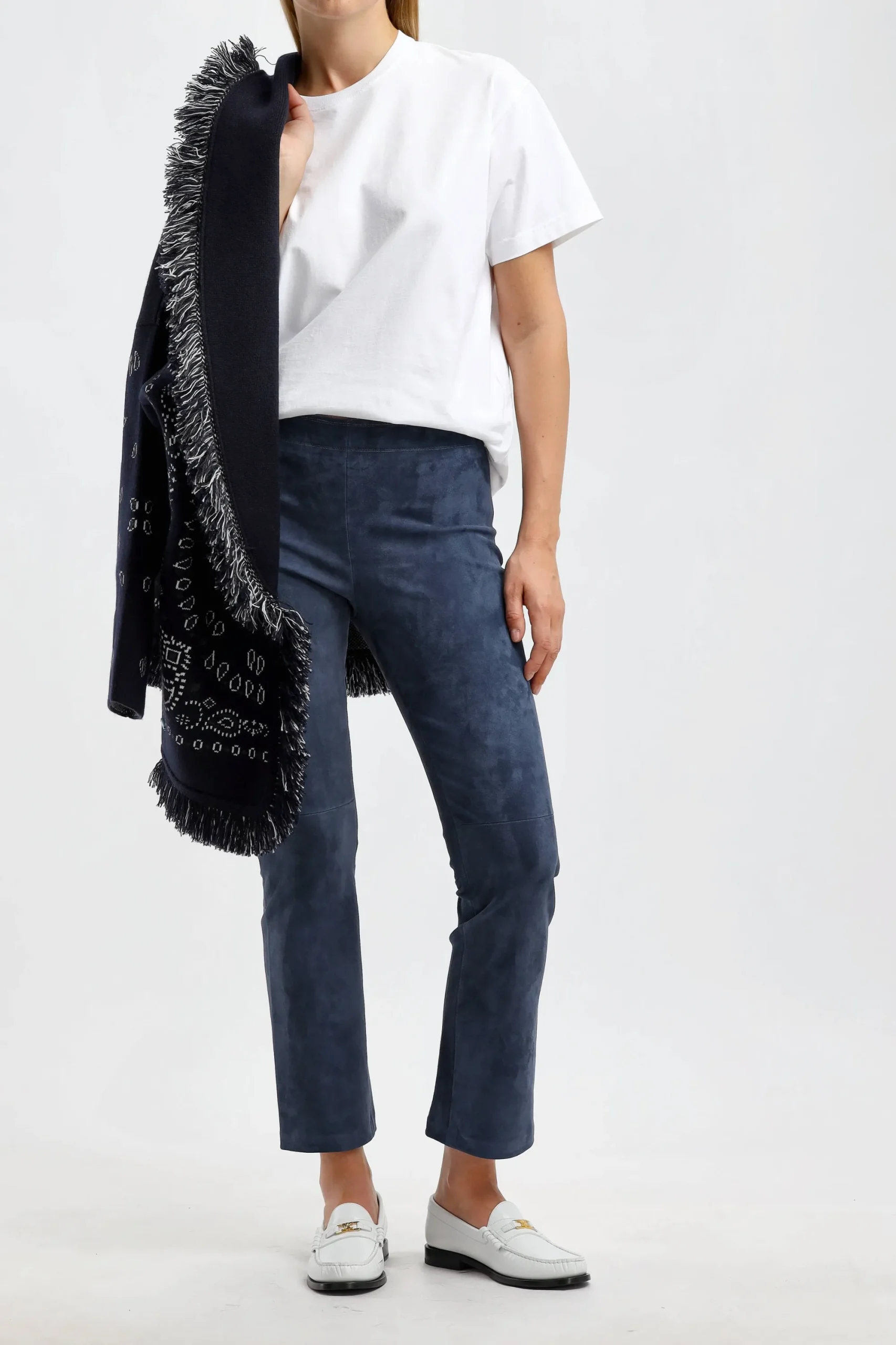 Femme Stouls Pantalon En Cuir Velours Jp Twenty In Harmony