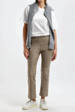 Femme Stouls Pantalon En Cuir Velours Jp Twenty A La Vodka