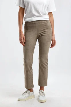 Femme Stouls Pantalon En Cuir Velours Jp Twenty A La Vodka