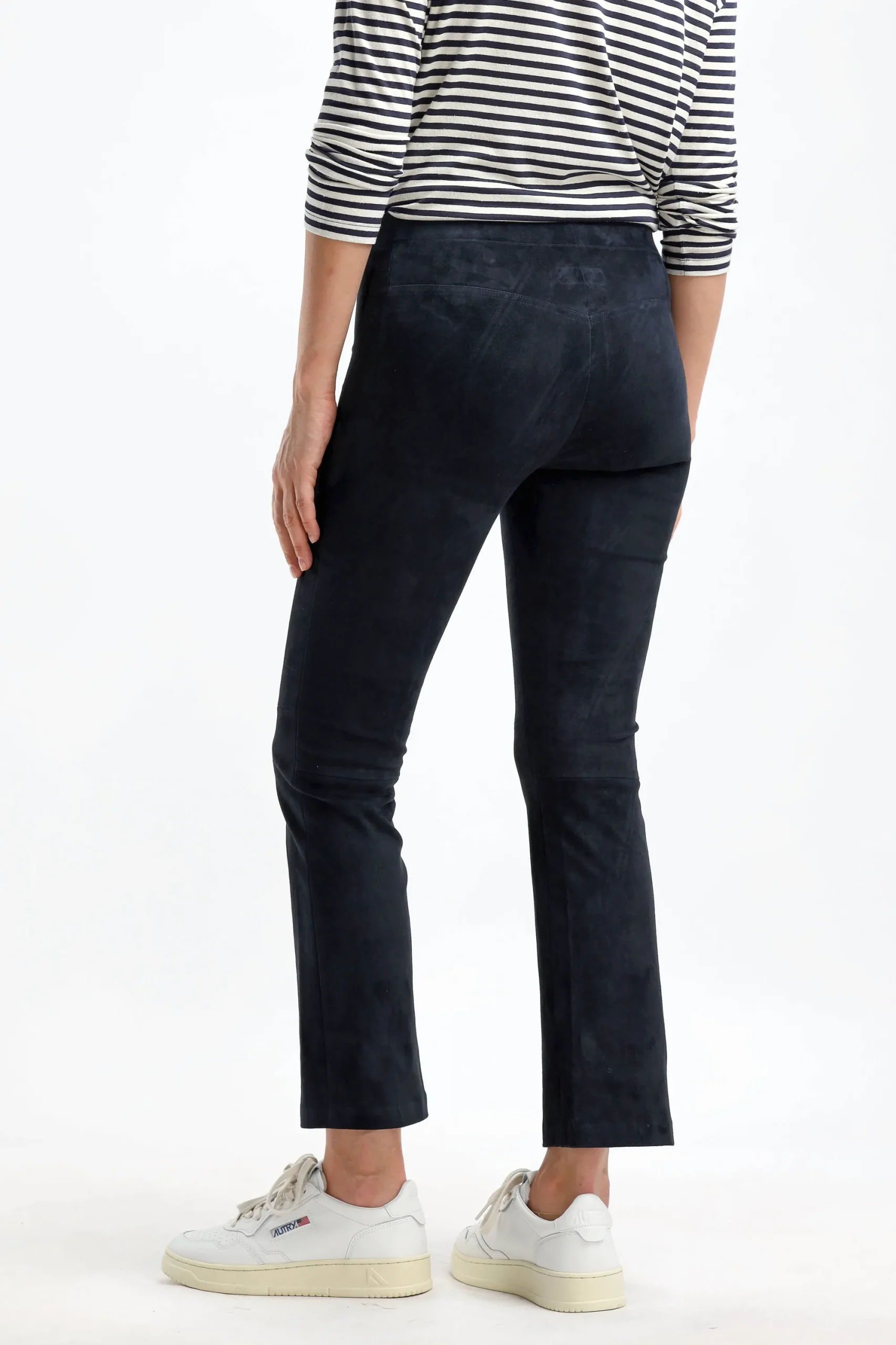 Femme Stouls Pantalon En Cuir Velours Jp Twenty In Notte