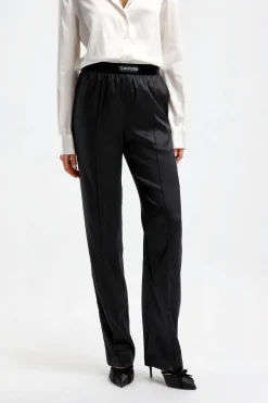 Femme Tom Ford Pantalon En Soie Noir