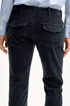 Femme Nili Lotan Pantalon En Velours Cotele Jenna Dans Dark Navy