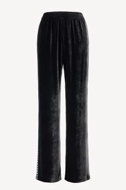 Femme Golden Goose Pantalon En Velours Journey En Noir
