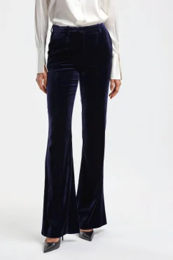 Femme DMN Pantalon En Velours Paula En Marine