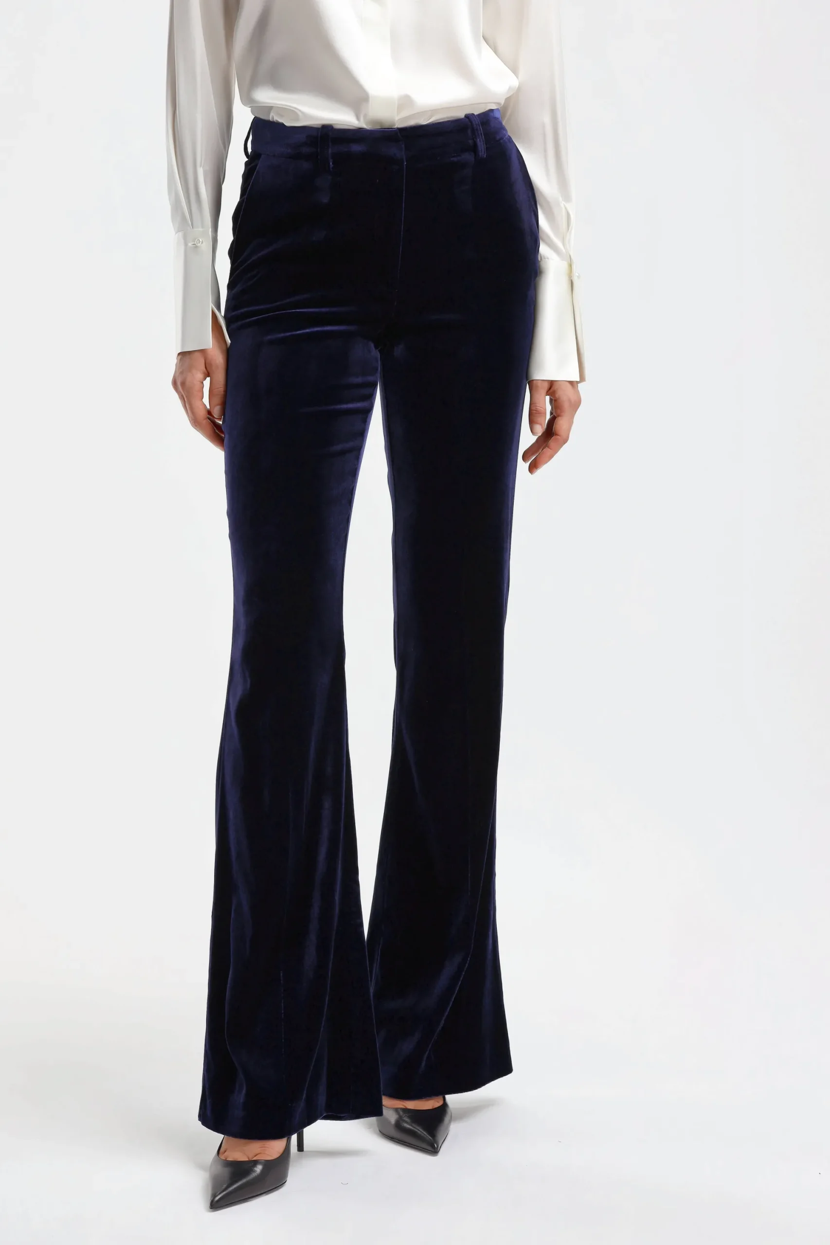 Femme DMN Pantalon En Velours Paula En Marine