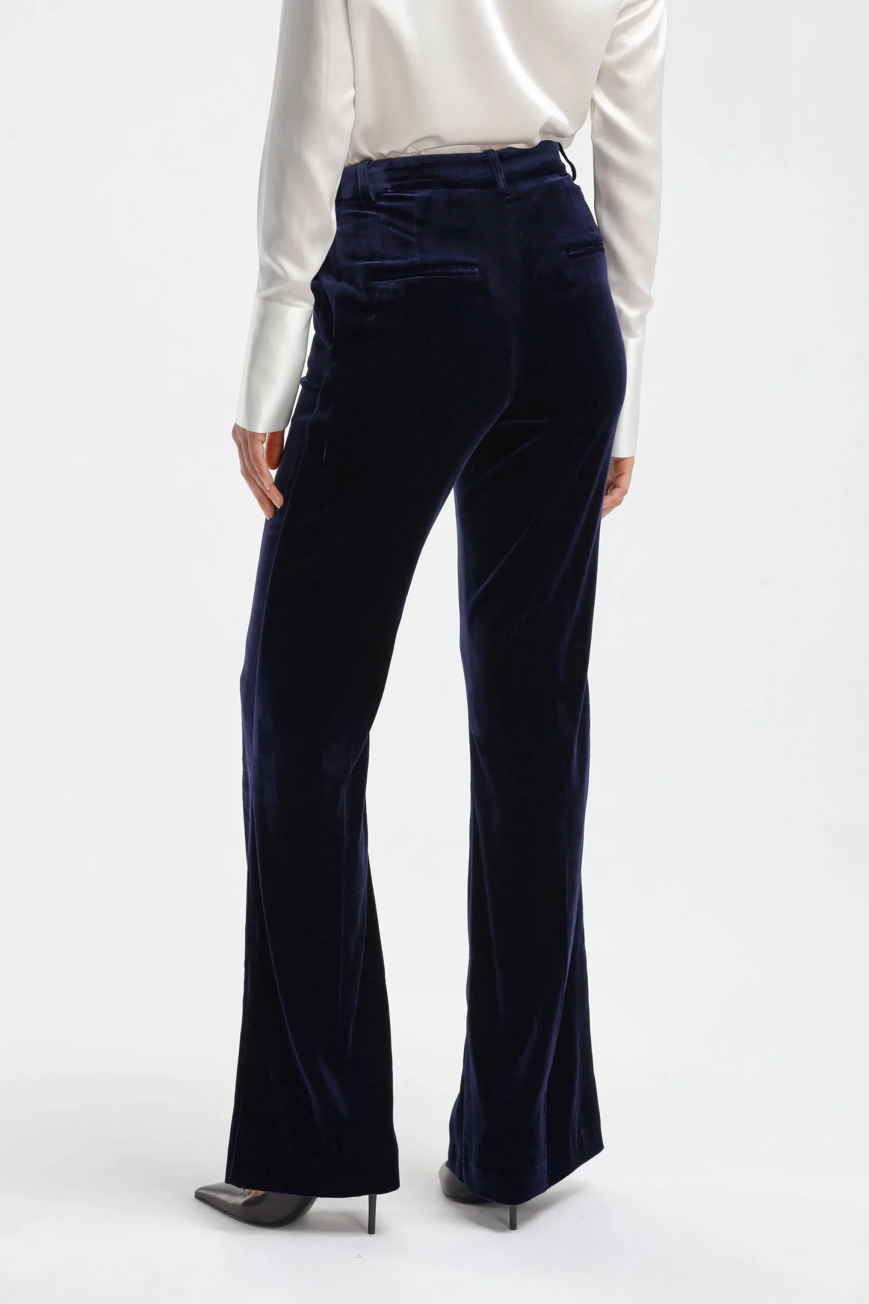 Femme DMN Pantalon En Velours Paula En Marine