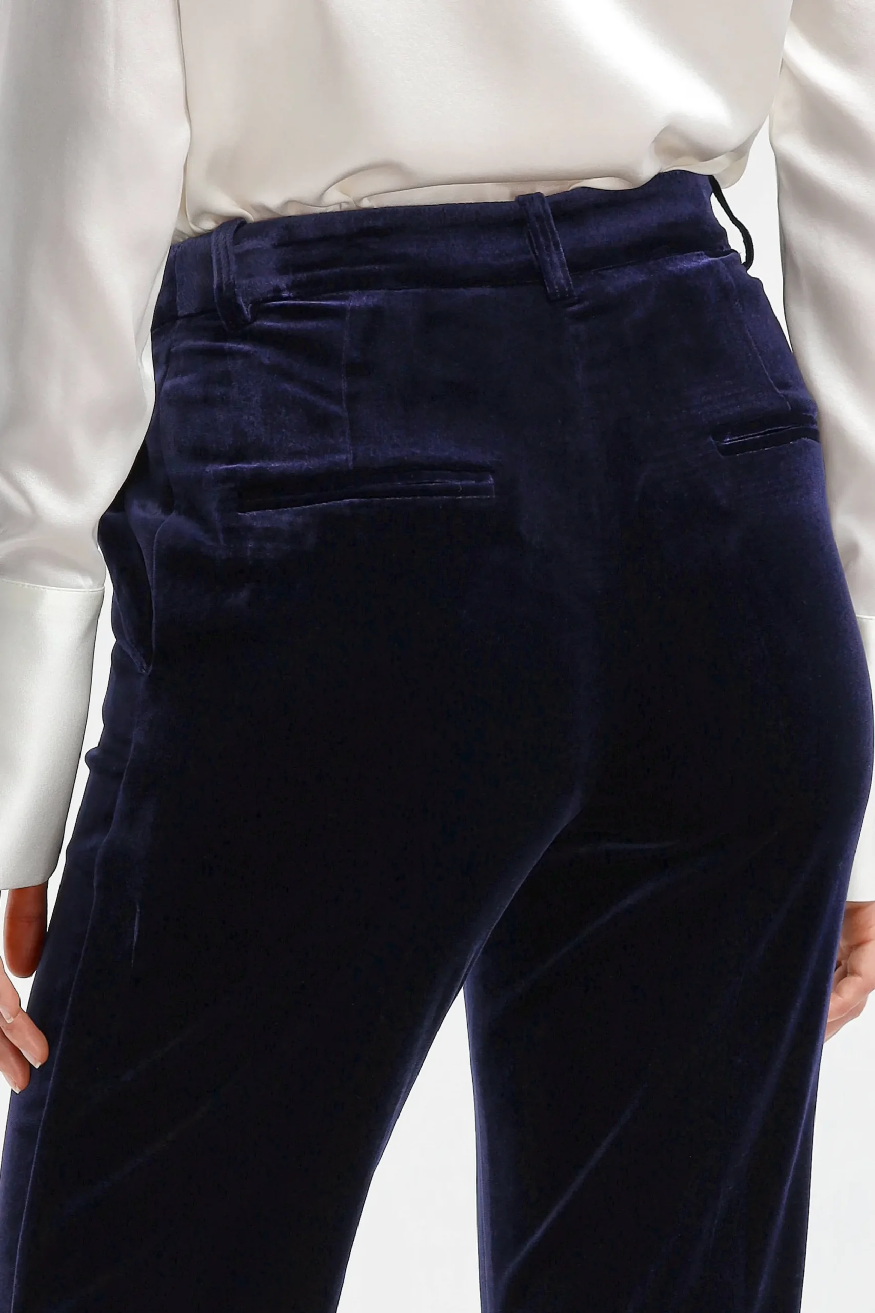 Femme DMN Pantalon En Velours Paula En Marine