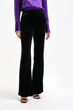 Femme DMN Pantalon En Velours Paula En Noir