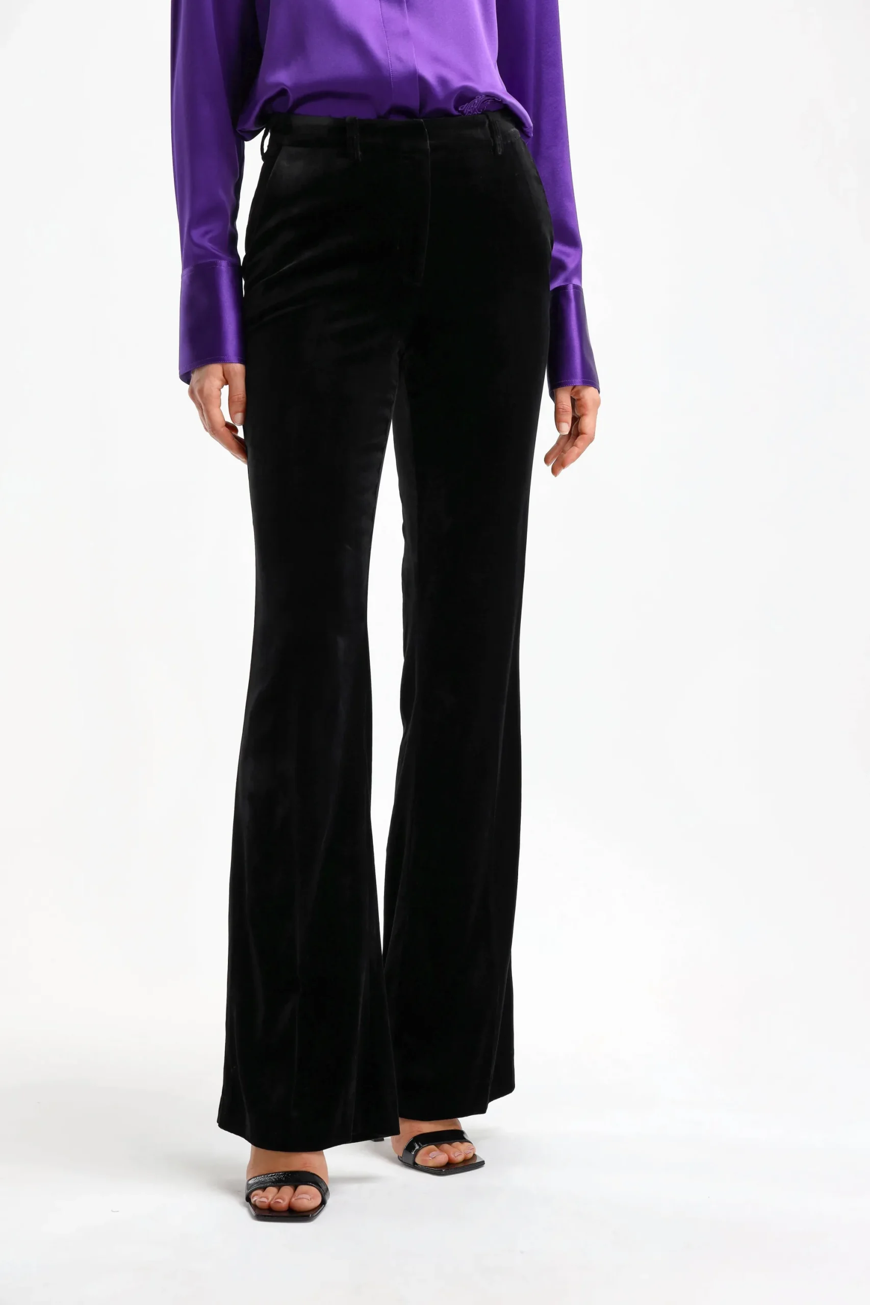 Femme DMN Pantalon En Velours Paula En Noir