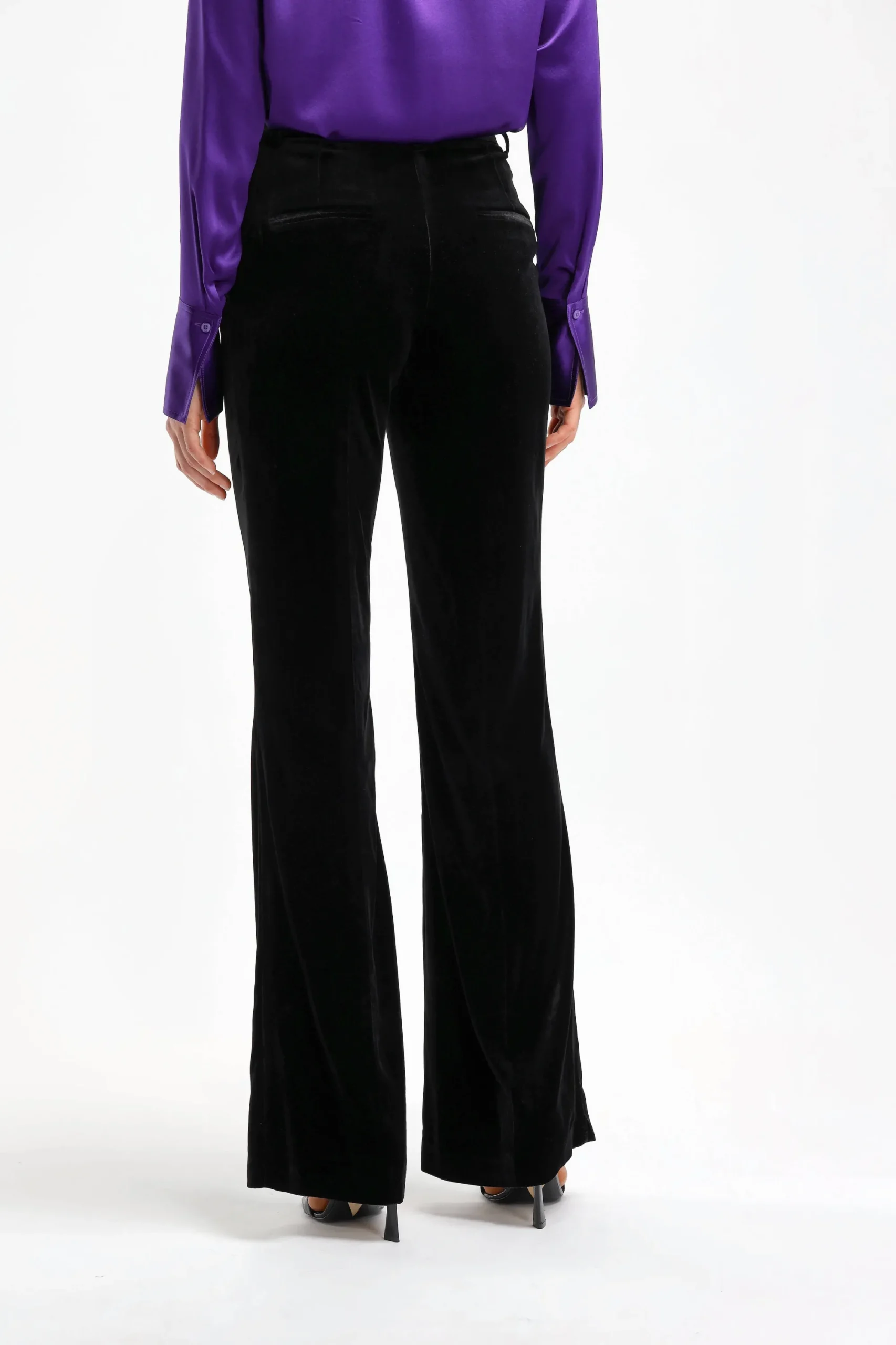 Femme DMN Pantalon En Velours Paula En Noir