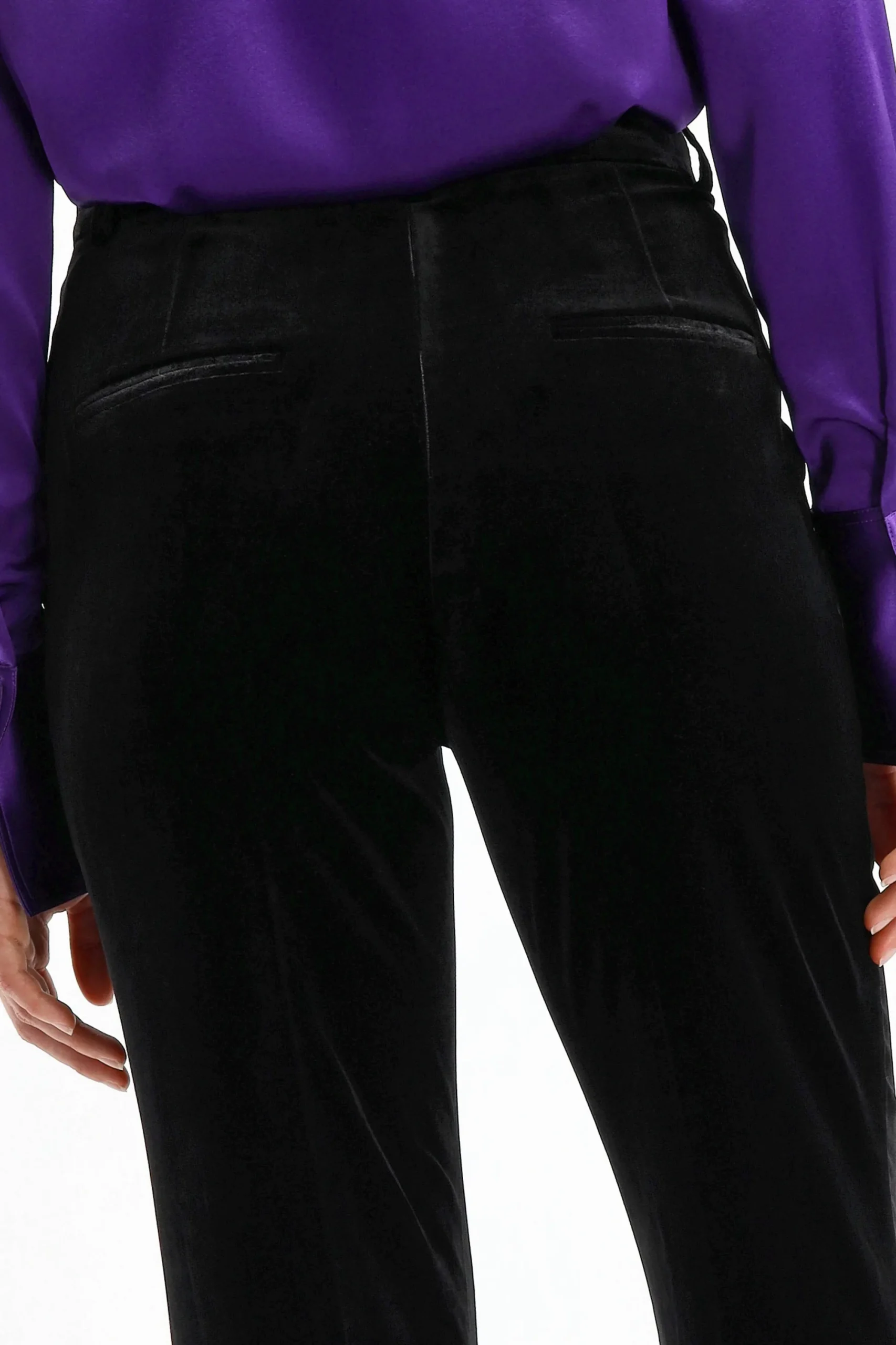 Femme DMN Pantalon En Velours Paula En Noir