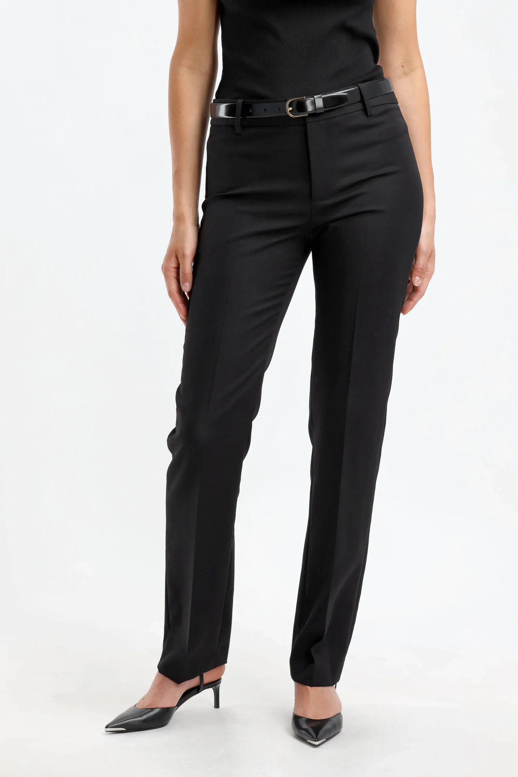 Femme Nili Lotan Pantalon Evan En Noir