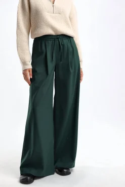 Femme Closed Pantalon Faris En Vert Lointain