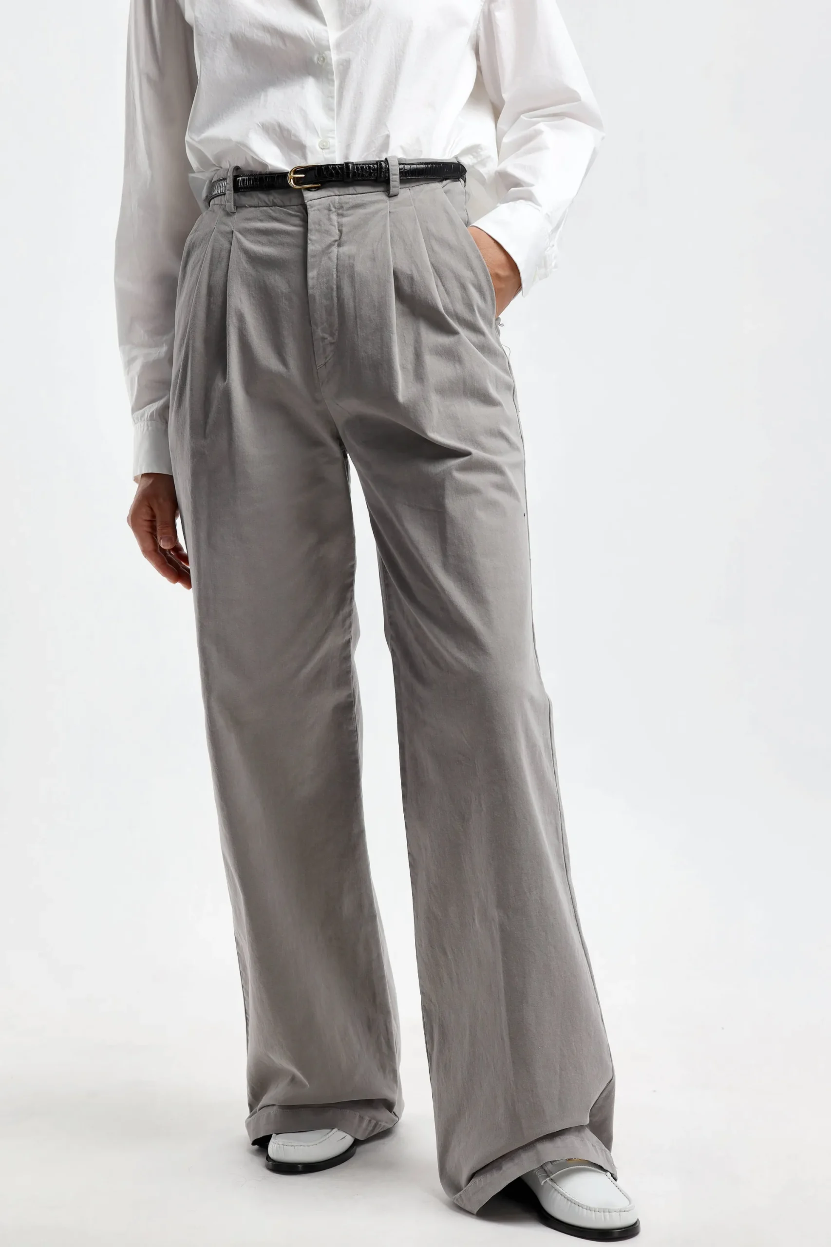 Femme Nili Lotan Pantalon Flavie En Gris