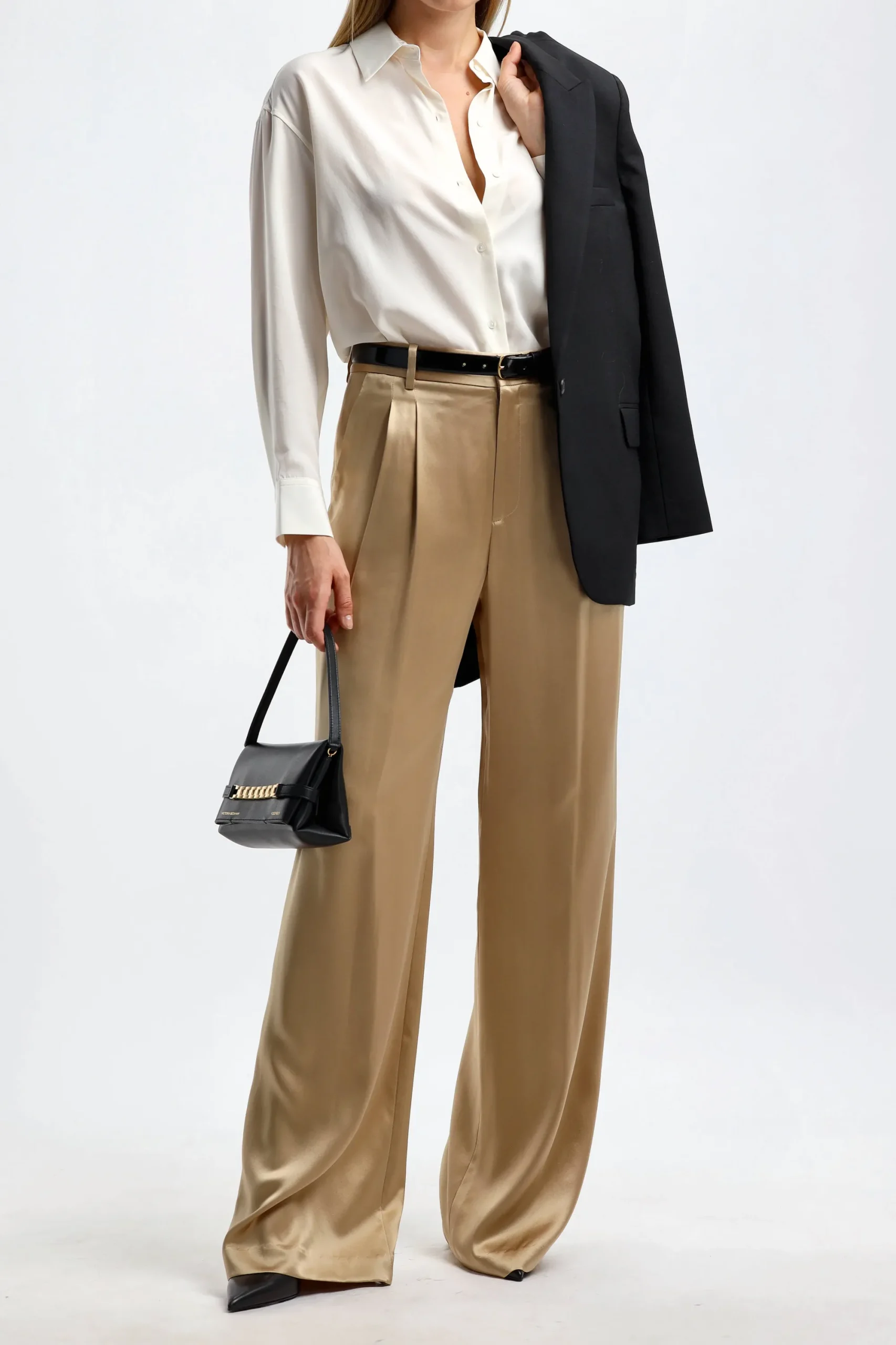 Femme Nili Lotan Pantalon Flavie En Kaki